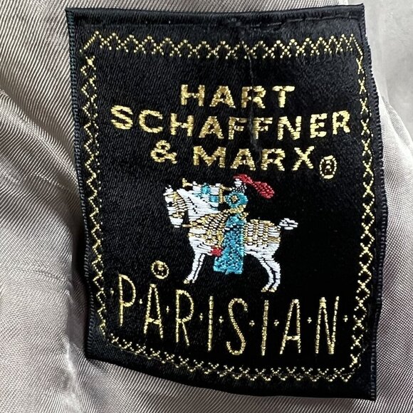 Hart Schaffner & Marx Mens 38S Parisian Wool Blazer USA Made Olive Green Career - Picture 11 of 15